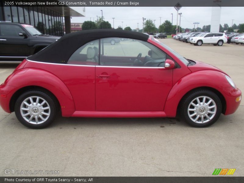 Tornado Red / Cream Beige 2005 Volkswagen New Beetle GLS Convertible