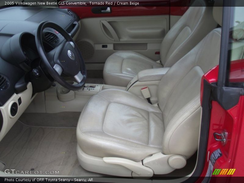 Tornado Red / Cream Beige 2005 Volkswagen New Beetle GLS Convertible