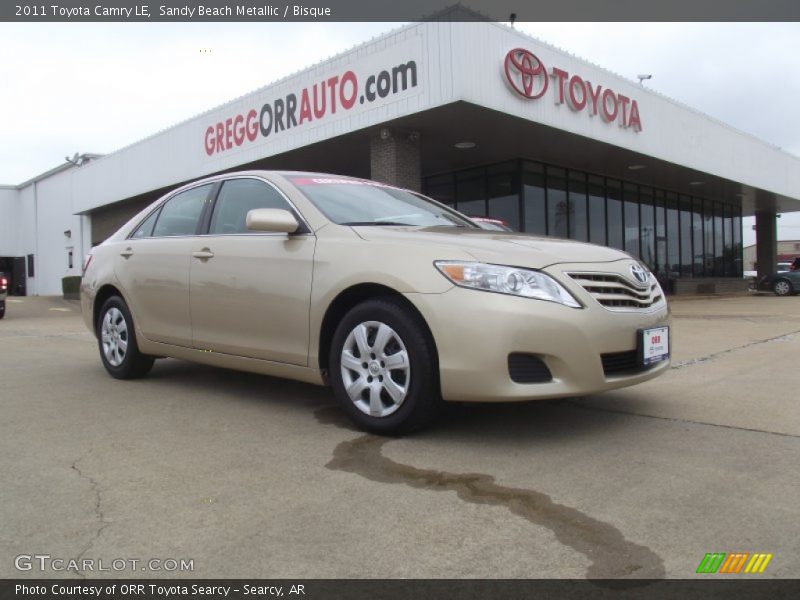 Sandy Beach Metallic / Bisque 2011 Toyota Camry LE
