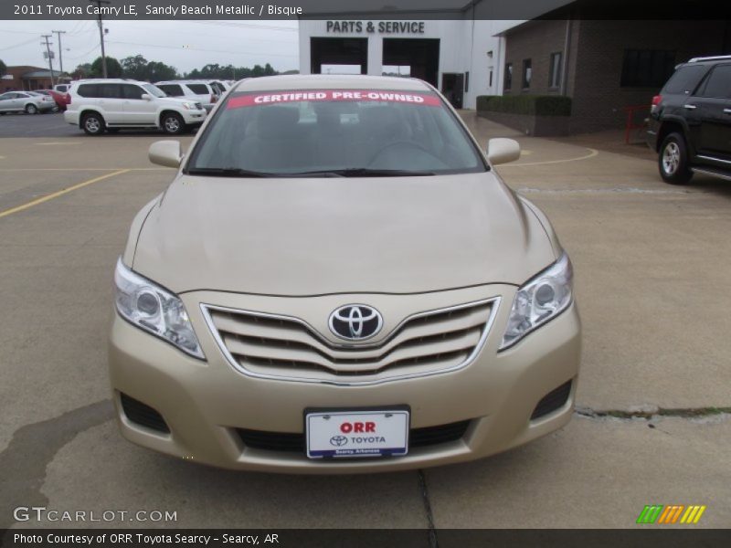 Sandy Beach Metallic / Bisque 2011 Toyota Camry LE