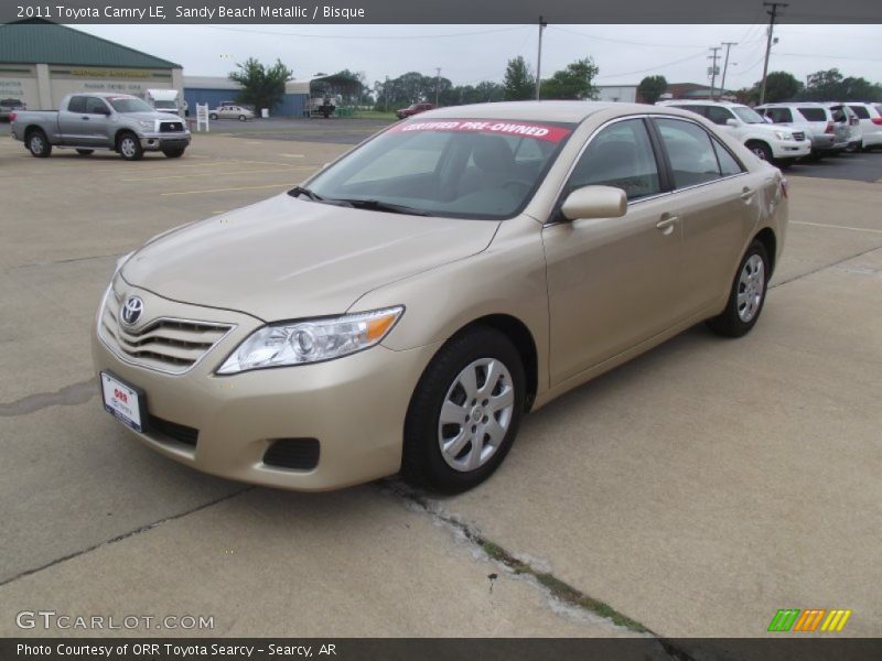 Sandy Beach Metallic / Bisque 2011 Toyota Camry LE