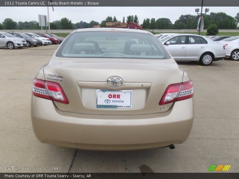 Sandy Beach Metallic / Bisque 2011 Toyota Camry LE