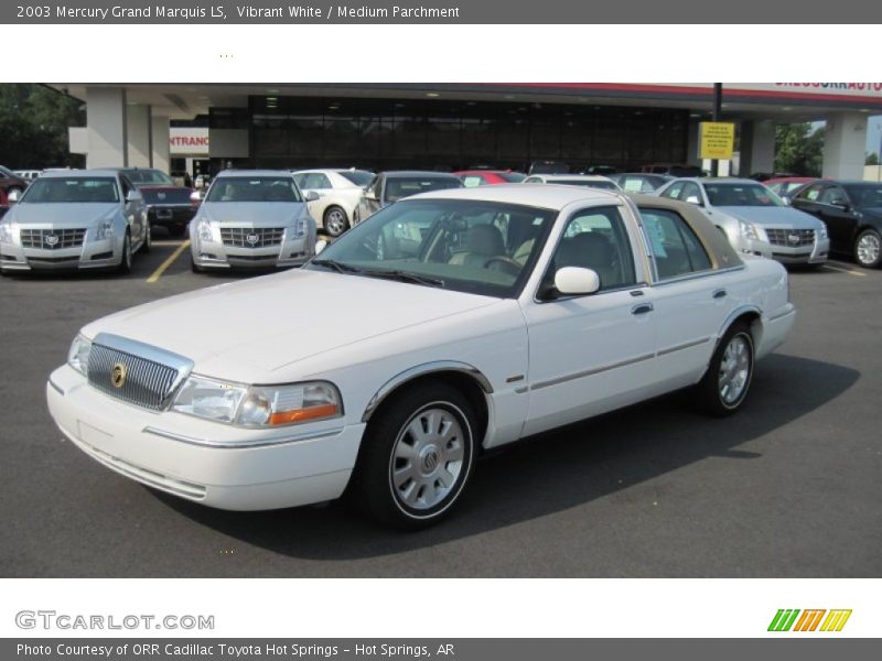 Vibrant White / Medium Parchment 2003 Mercury Grand Marquis LS
