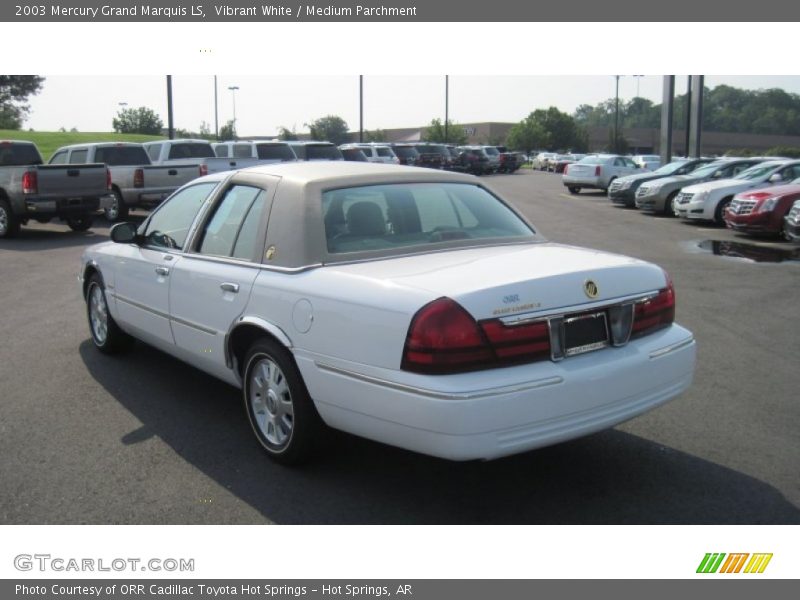 Vibrant White / Medium Parchment 2003 Mercury Grand Marquis LS