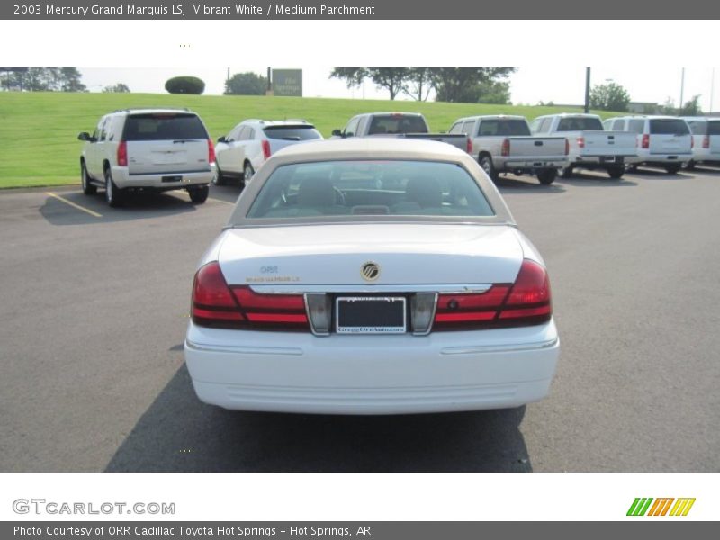 Vibrant White / Medium Parchment 2003 Mercury Grand Marquis LS