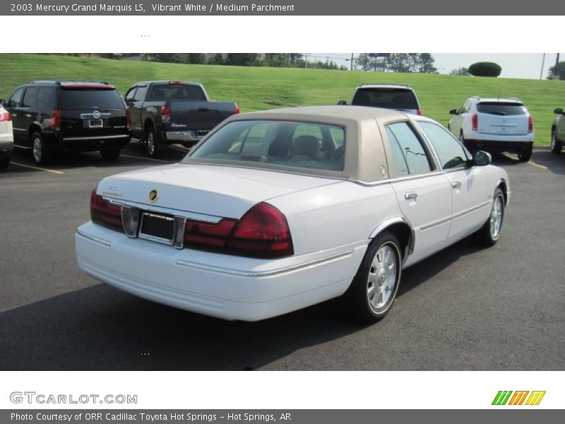 Vibrant White / Medium Parchment 2003 Mercury Grand Marquis LS