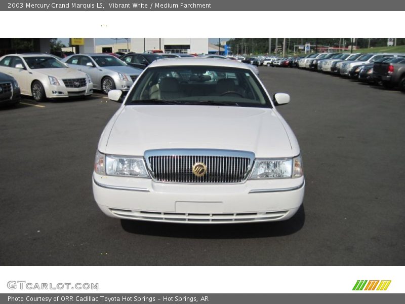 Vibrant White / Medium Parchment 2003 Mercury Grand Marquis LS