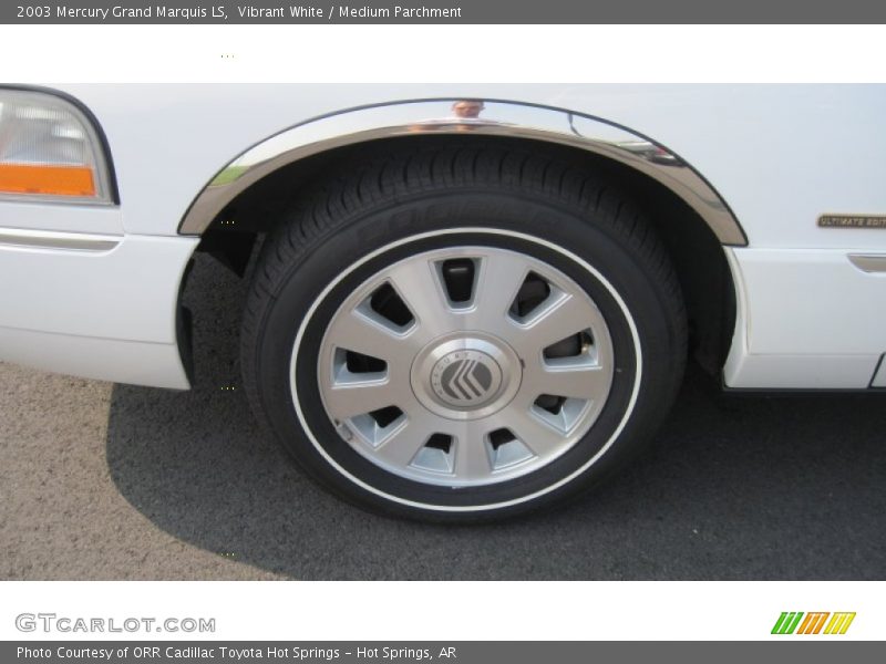 Vibrant White / Medium Parchment 2003 Mercury Grand Marquis LS