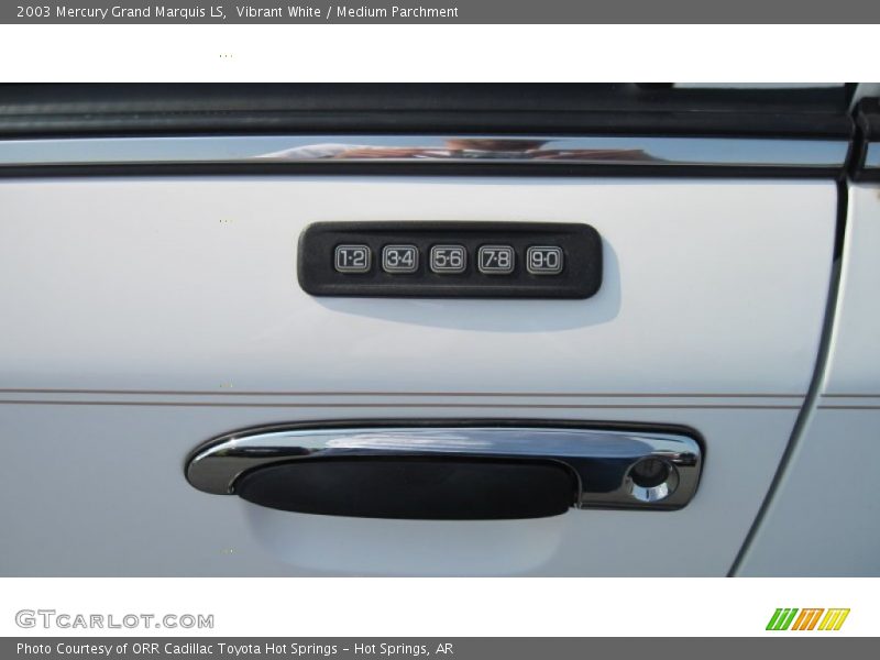 Vibrant White / Medium Parchment 2003 Mercury Grand Marquis LS