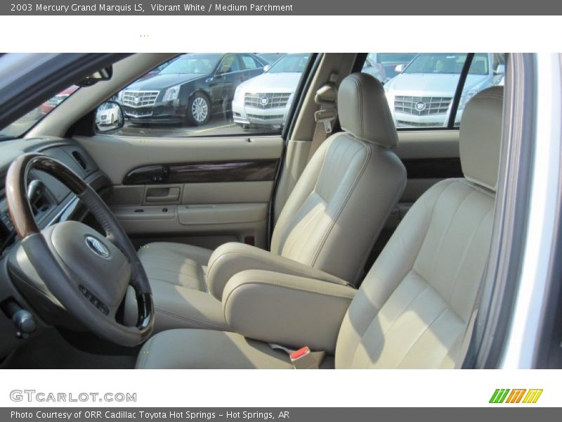 Vibrant White / Medium Parchment 2003 Mercury Grand Marquis LS