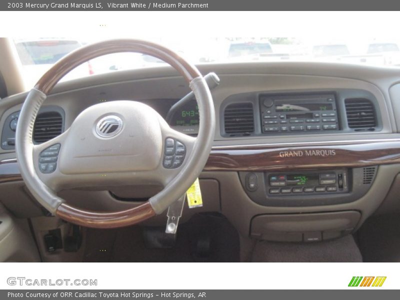 Vibrant White / Medium Parchment 2003 Mercury Grand Marquis LS