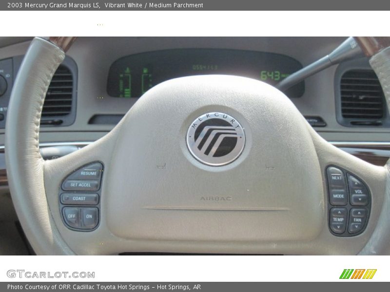 Vibrant White / Medium Parchment 2003 Mercury Grand Marquis LS