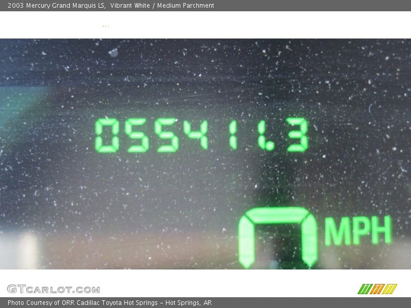 Vibrant White / Medium Parchment 2003 Mercury Grand Marquis LS