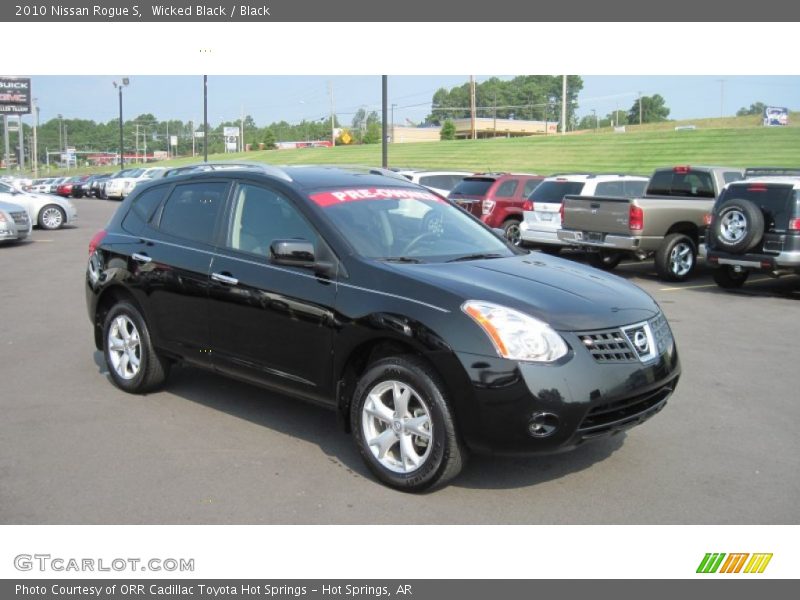 Wicked Black / Black 2010 Nissan Rogue S