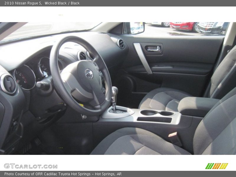 Wicked Black / Black 2010 Nissan Rogue S
