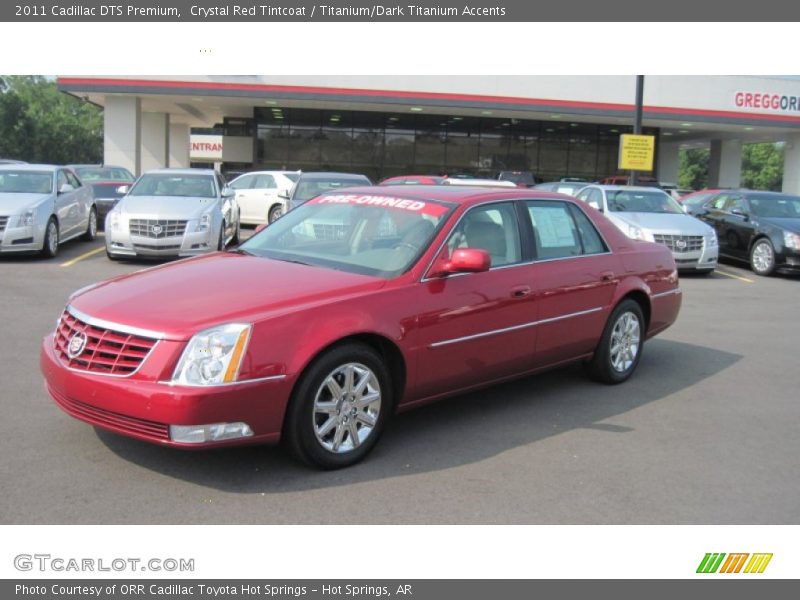 Crystal Red Tintcoat / Titanium/Dark Titanium Accents 2011 Cadillac DTS Premium