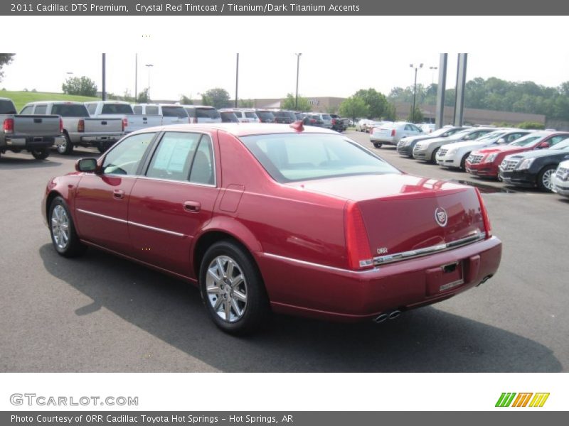 Crystal Red Tintcoat / Titanium/Dark Titanium Accents 2011 Cadillac DTS Premium