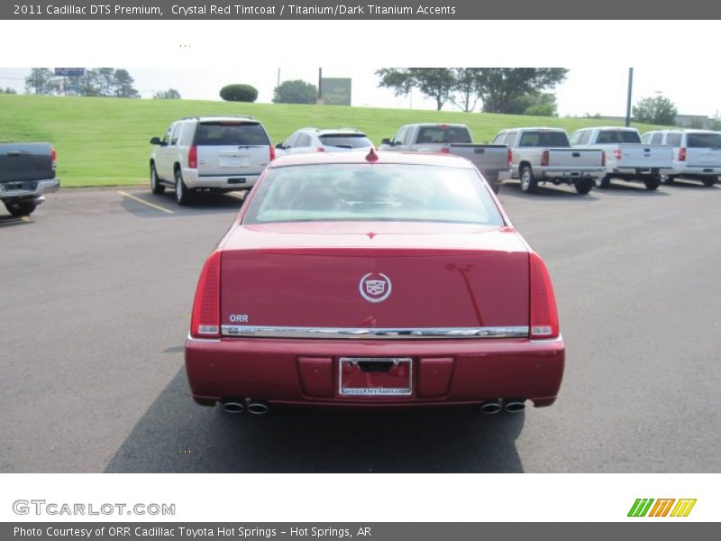 Crystal Red Tintcoat / Titanium/Dark Titanium Accents 2011 Cadillac DTS Premium