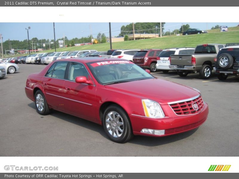 Crystal Red Tintcoat / Titanium/Dark Titanium Accents 2011 Cadillac DTS Premium