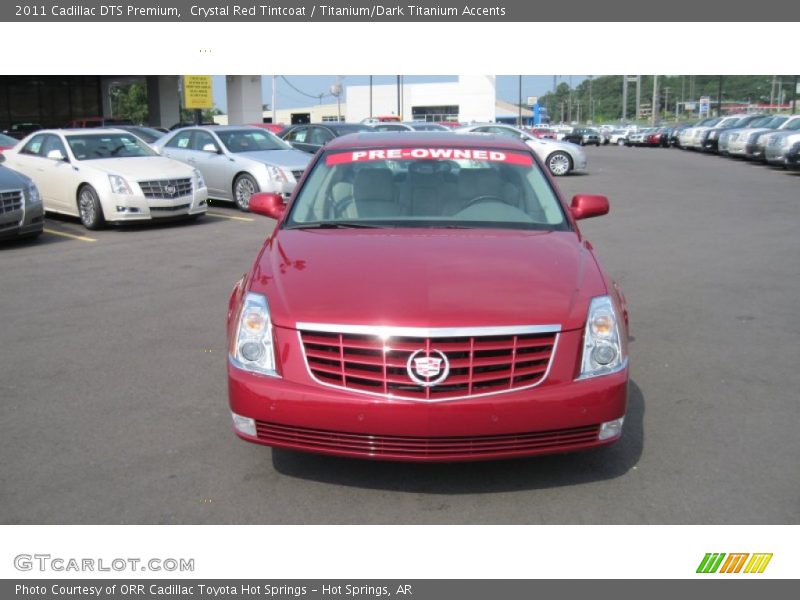 Crystal Red Tintcoat / Titanium/Dark Titanium Accents 2011 Cadillac DTS Premium