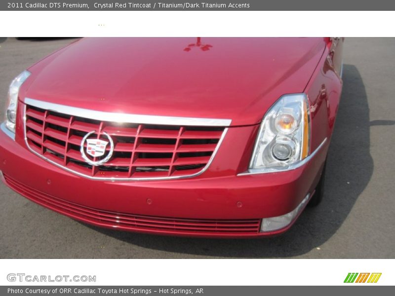 Crystal Red Tintcoat / Titanium/Dark Titanium Accents 2011 Cadillac DTS Premium