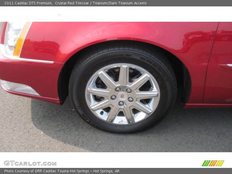 Crystal Red Tintcoat / Titanium/Dark Titanium Accents 2011 Cadillac DTS Premium
