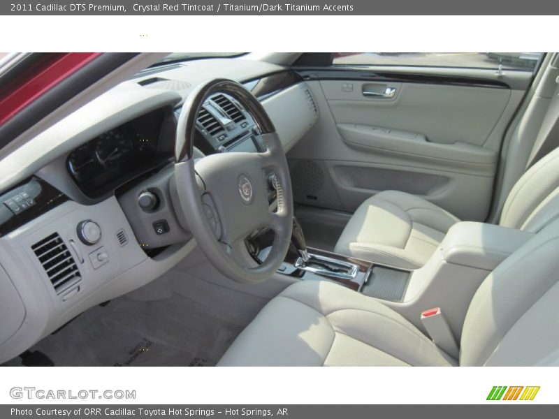 Crystal Red Tintcoat / Titanium/Dark Titanium Accents 2011 Cadillac DTS Premium