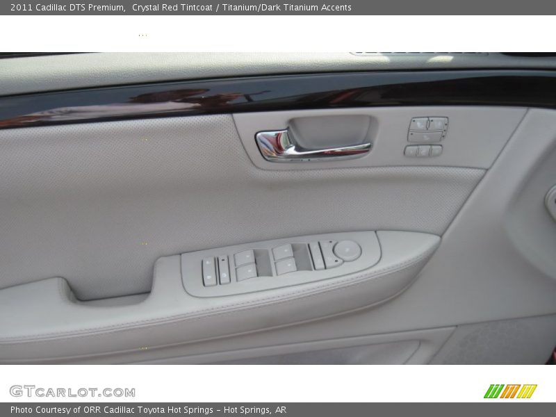 Crystal Red Tintcoat / Titanium/Dark Titanium Accents 2011 Cadillac DTS Premium