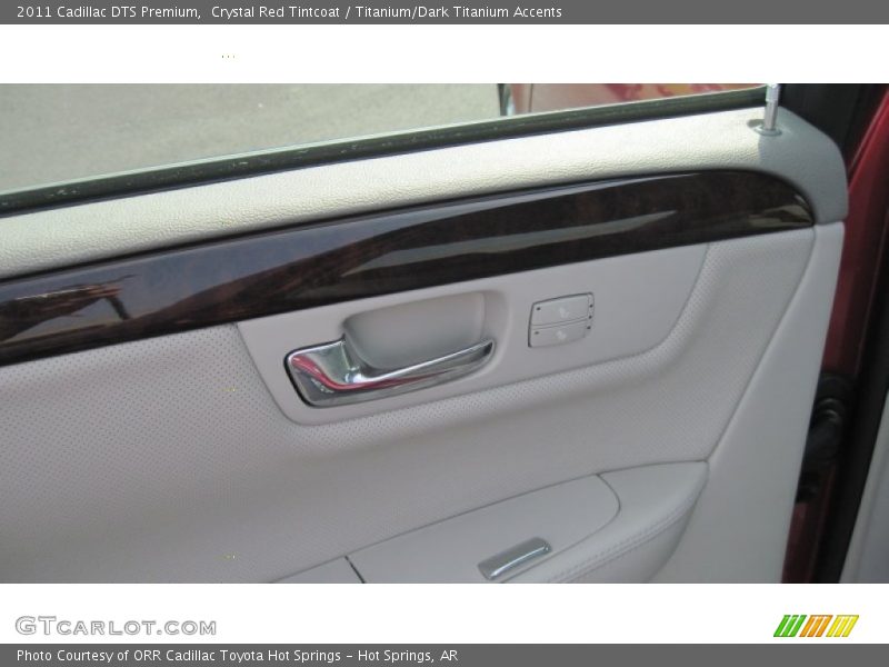 Crystal Red Tintcoat / Titanium/Dark Titanium Accents 2011 Cadillac DTS Premium