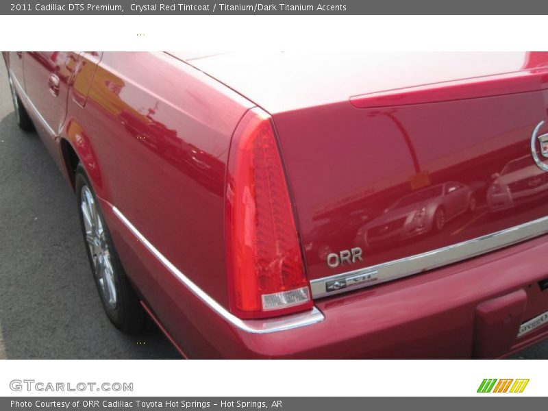 Crystal Red Tintcoat / Titanium/Dark Titanium Accents 2011 Cadillac DTS Premium