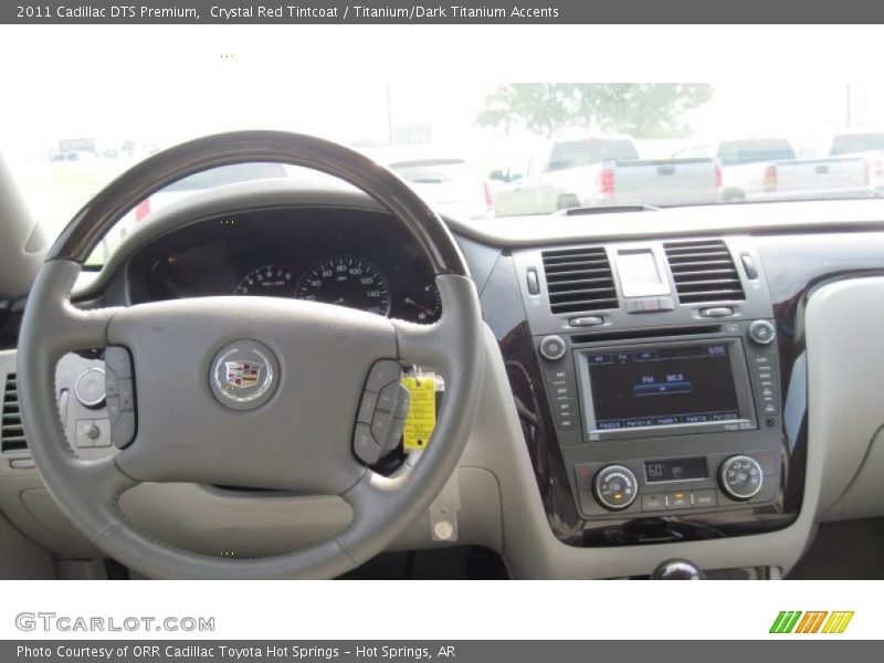 Crystal Red Tintcoat / Titanium/Dark Titanium Accents 2011 Cadillac DTS Premium