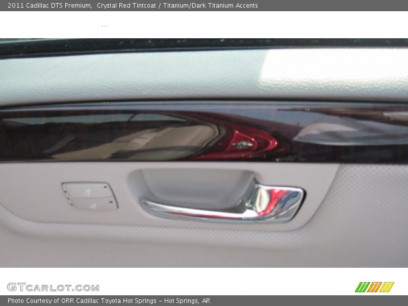 Crystal Red Tintcoat / Titanium/Dark Titanium Accents 2011 Cadillac DTS Premium