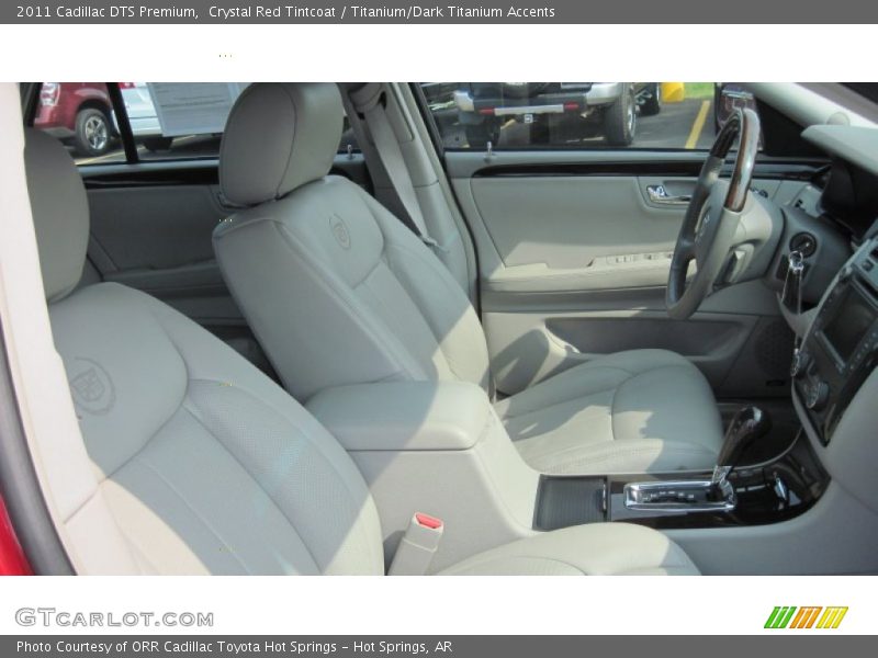 Crystal Red Tintcoat / Titanium/Dark Titanium Accents 2011 Cadillac DTS Premium
