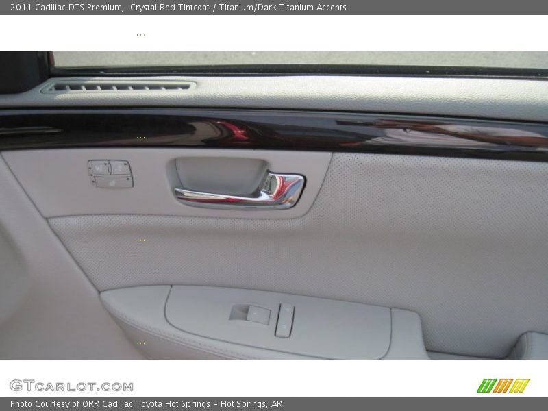 Crystal Red Tintcoat / Titanium/Dark Titanium Accents 2011 Cadillac DTS Premium