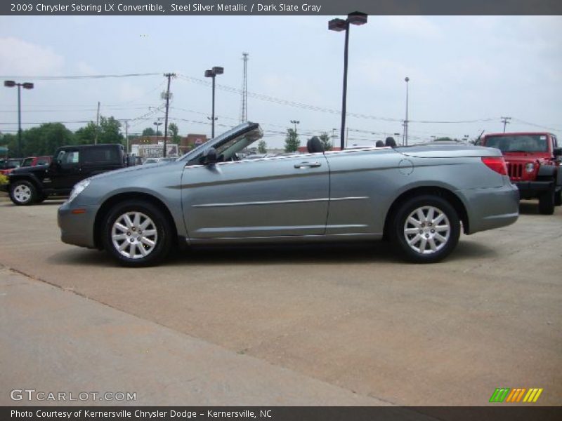 Steel Silver Metallic / Dark Slate Gray 2009 Chrysler Sebring LX Convertible