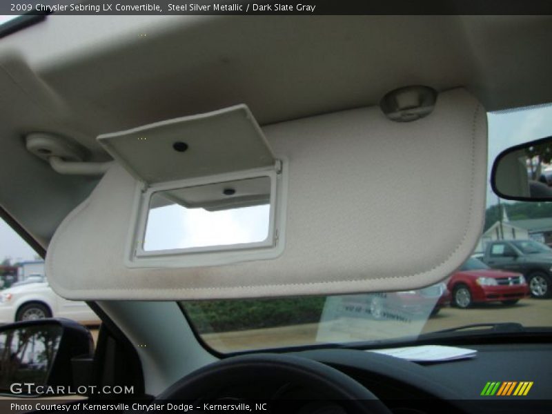 Steel Silver Metallic / Dark Slate Gray 2009 Chrysler Sebring LX Convertible