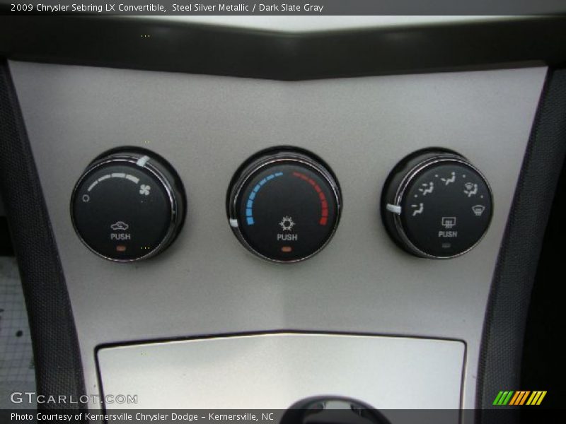 Steel Silver Metallic / Dark Slate Gray 2009 Chrysler Sebring LX Convertible