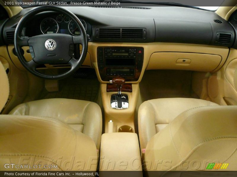 Fresco Green Metallic / Beige 2001 Volkswagen Passat GLX Sedan