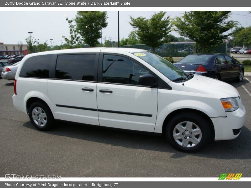 Stone White / Dark Slate/Light Shale 2008 Dodge Grand Caravan SE