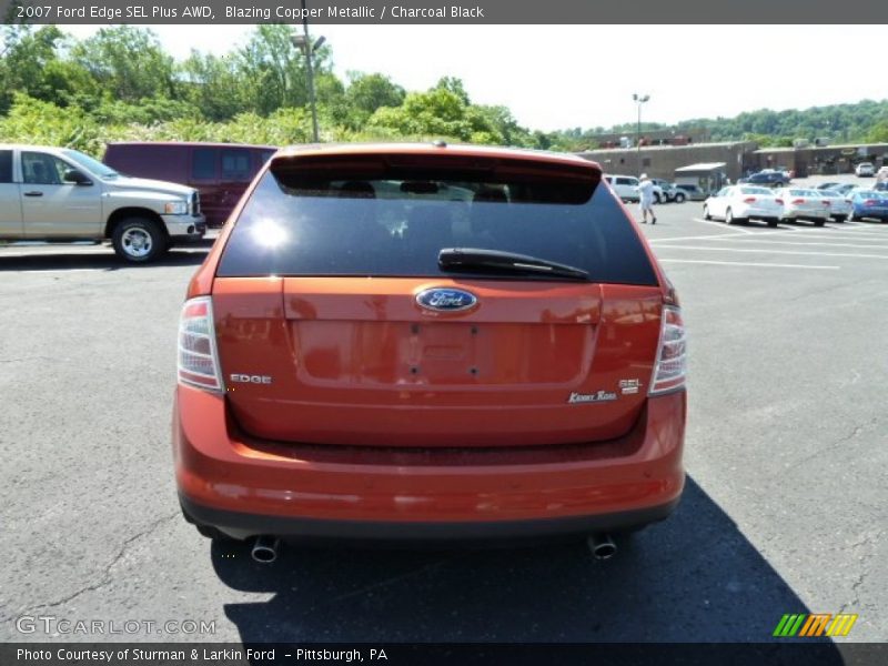 Blazing Copper Metallic / Charcoal Black 2007 Ford Edge SEL Plus AWD