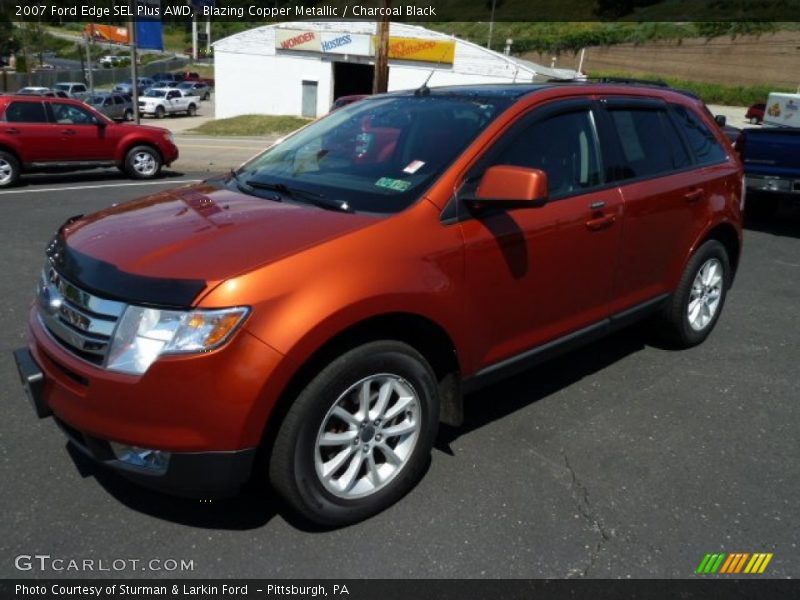 Blazing Copper Metallic / Charcoal Black 2007 Ford Edge SEL Plus AWD