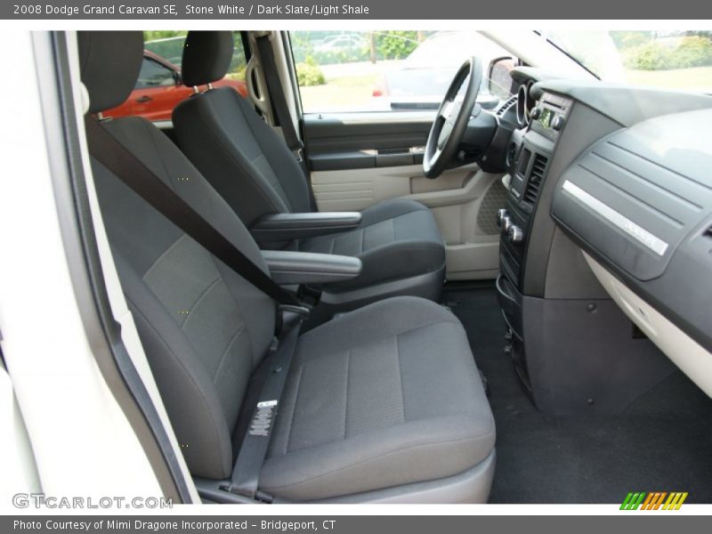 Stone White / Dark Slate/Light Shale 2008 Dodge Grand Caravan SE