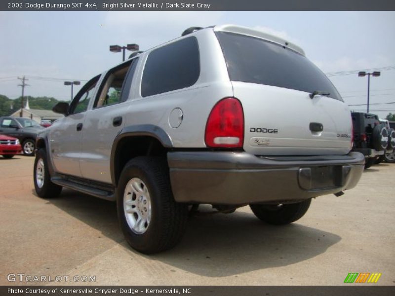 Bright Silver Metallic / Dark Slate Gray 2002 Dodge Durango SXT 4x4