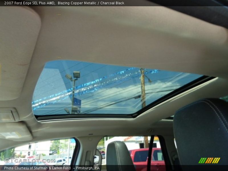 Blazing Copper Metallic / Charcoal Black 2007 Ford Edge SEL Plus AWD