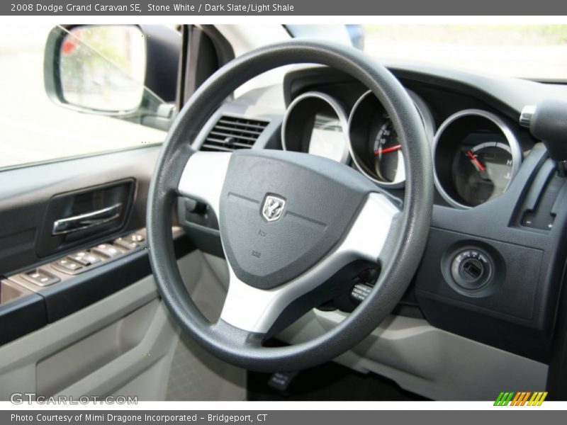 Stone White / Dark Slate/Light Shale 2008 Dodge Grand Caravan SE