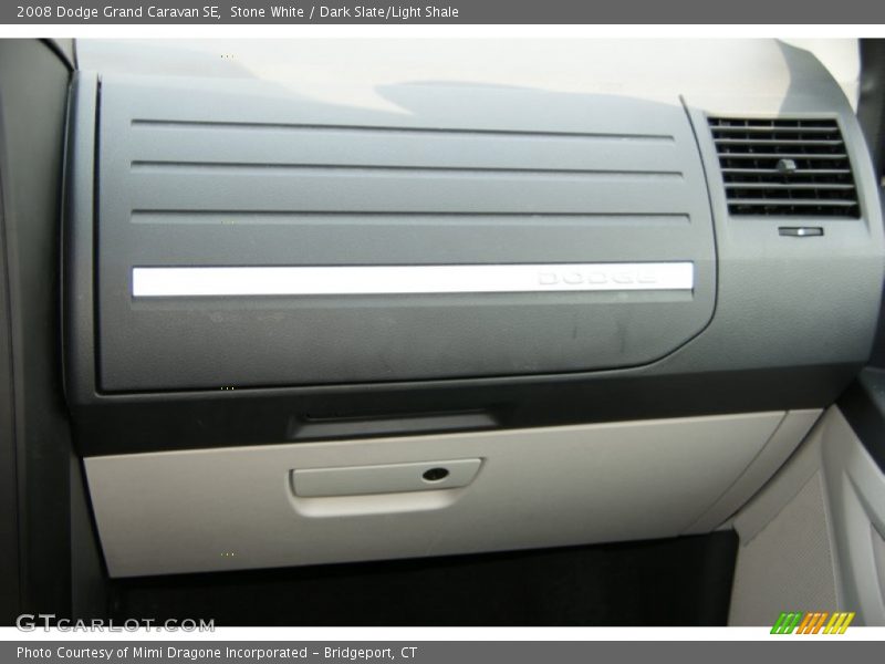Stone White / Dark Slate/Light Shale 2008 Dodge Grand Caravan SE