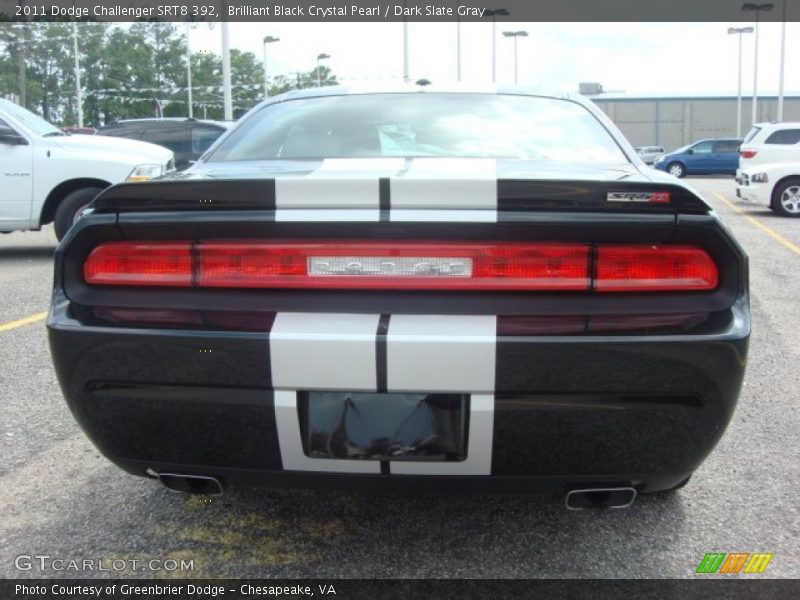 Brilliant Black Crystal Pearl / Dark Slate Gray 2011 Dodge Challenger SRT8 392