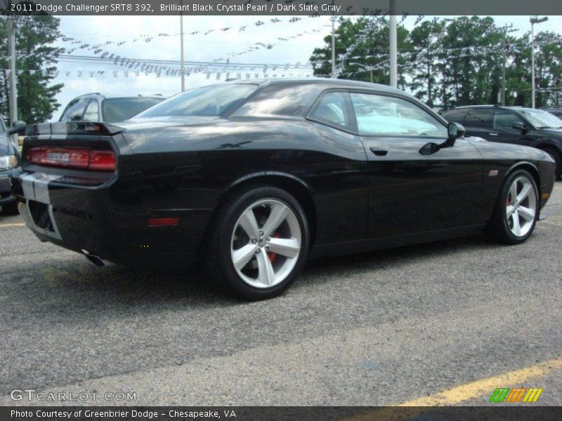 Brilliant Black Crystal Pearl / Dark Slate Gray 2011 Dodge Challenger SRT8 392