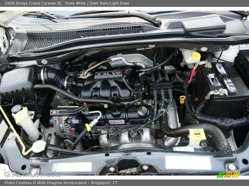 Stone White / Dark Slate/Light Shale 2008 Dodge Grand Caravan SE