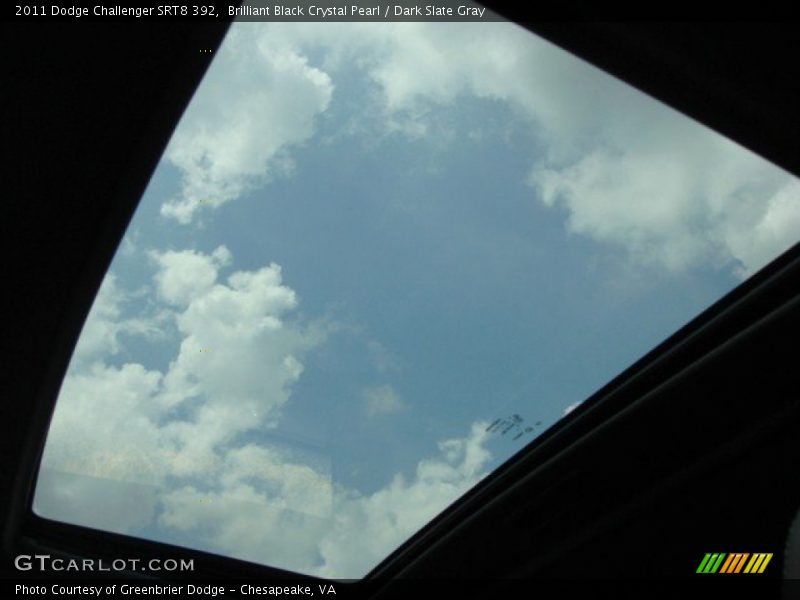 Sunroof of 2011 Challenger SRT8 392